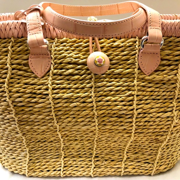 Brighton Miriam straw tote - Picture 1 of 12